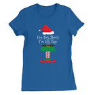 Elf Size Womens T-Shirt Funny Joke Small Short Girl Tee Gift Present Christmas