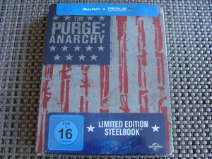 Blu Steel 4 U: The Purge : Anarchy : Limited Edition Steelbook Sealed German Rel - Picture 1 of 2