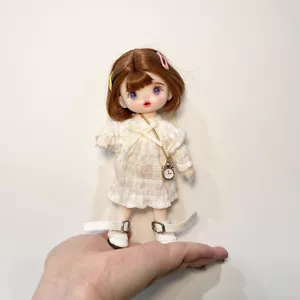 1/8 BJD Doll Mini Lovely Girl Dolls Full Set Outfits Makeup Wigs Hair Eyes Dress - Picture 1 of 12