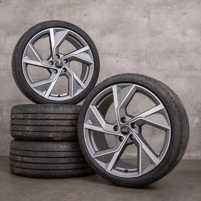 Audi A3 S3 Felgen 19 Zoll 8Y 8V Sommerräder 8Y0601025Q titan matt glanzgedreht - Bild 1 von 4