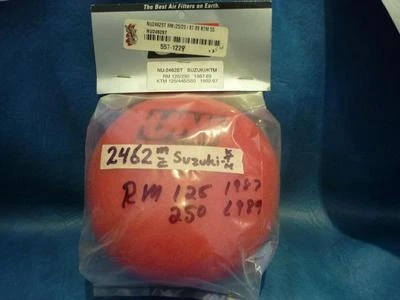 Suzuki KTM air filter NU-2462ST RM 125/250 87-89 KTM 125/445/550 92-97      AF39 - Image 1 of 4