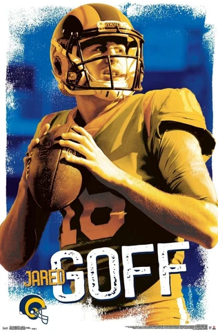 JARED GOFF LOS ANGELES RAMS 22 X 34 POSTER Cover