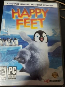 HAPPY FEET - PC DVD ROM SOFTWARE VIDEO GAME - BONUS FEATURES - WARNER BROS - Picture 1 of 3