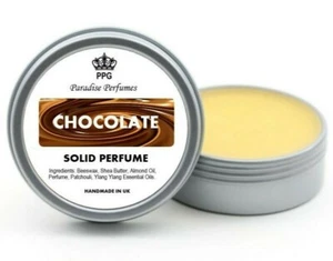 Chocolate Natural Solid Perfume by Paradise Perfumes Fragrance Scent Balm 15ml - Picture 1 of 1