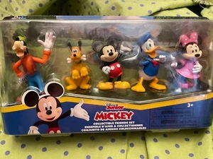 Disney Mickey Minnie Mouse Collectible Friends Set 5 Figures, NEW - Picture 1 of 1