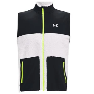 Under Armour Sweater fleece Pile Golf Vest Halo Grey/Black Men's Size Large - Picture 1 of 7
