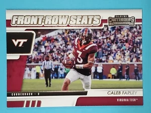 2021 Panini Contenders Front Row Seats Caleb Farley Titans Virginia Tech #10 - Picture 1 of 2