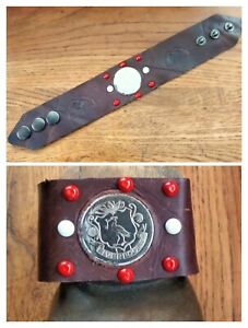 Liverpool FC Leather Cuff Bracelet Wristband Handicraft Made