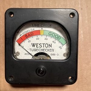 Weston - Model 685-3 Tube Checker 0-50 - Picture 1 of 6
