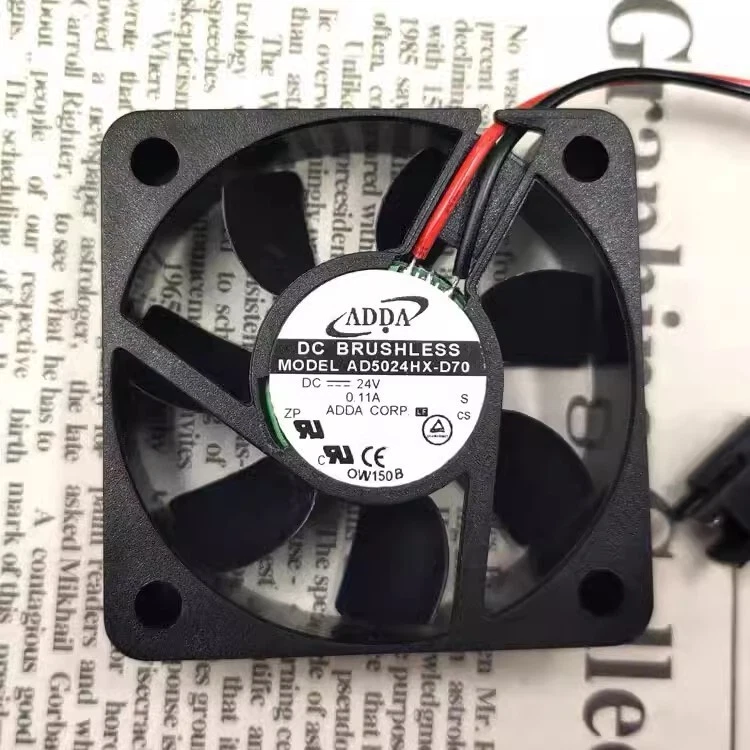 ADDA AD5024HX-D70 5015 DC24V 0.11A 5CM 2-wire Silent Inverter Cooling Fan - Image 1 of 1