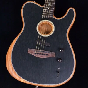 Fender Acoustasonic Player Telecaster Rosewood Fingerboard Brushed Black - Picture 1 of 10