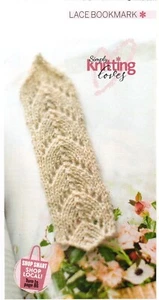 ~ Pull-Out Knitting Pattern For Pretty Lacy Book Mark ~ - Picture 1 of 1
