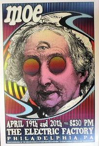 Moe Concert Poster Philadelphia ORIGINAL12" X 18" April 19th & 20th! - Picture 1 of 1