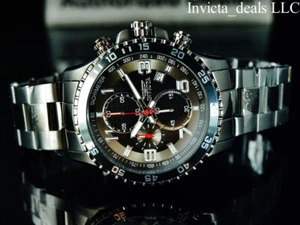 Invicta Herren FLIGHT Spezialchronograph Gunmetal Ton Edelstahl Uhr - Bild 1 von 13