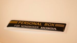 Personal box for nonsmoker honda Civic, Prelude, Accord, 3Dsticker