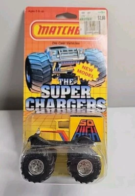 Camión diecast vintage Matchbox 1986 So High Super Chargers Monster 4x4  Foto 1 de 4