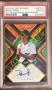 2023 WC Auto Mania Drue Jones Auto 10 Of 10 GMT 10 PSA ￼ - Picture 1 of 5
