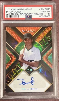 2023 WC Auto Mania Drue Jones Auto 10 Of 10 GMT 10 PSA ￼ - Image 1 of 4