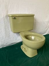 Vintage Avocado Green Porcelain Toilet Old Crane Bathroom We Ship 684-23E