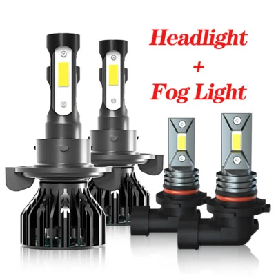 Kit combinado de faros antiniebla altos/bajos + 6000K LED para Jeep Liberty 2008-2012 Foto 1 de 4