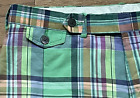 Polo Ralph Lauren Mens Shorts Indian Madras 35 Green Plaid Straight Fit Preppy