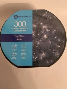 LED ADVANCED 300 PURE WHITE LED LIGHTS SUPER BRIGHT STEADY LIT - Picture 1 of 6