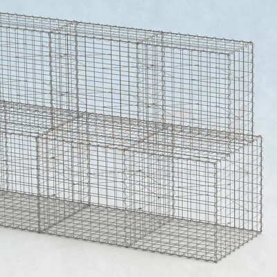 10m Gabionenwand 2m hoch Stützwand Gabionen Hangbefestigung Schwergewichtswand ✔ - Bild 1 von 4