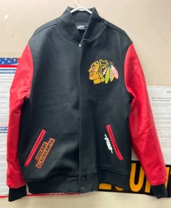 NHL CHICAGO BLACKHAWKS CLASSIC MEN'S WOOL VARSITY JACKET XL - Picture 1 of 12