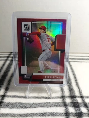 2022 Panini Donruss- Variation Shohei Ohtani #147 Red Pitching        - Imagem 1 de 2