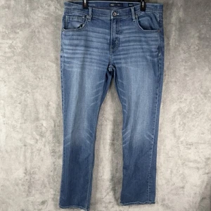 BKE Buckle Jeans Herren 38x32 blau Henry Straight Stretch bestickt Denim - Bild 1 von 10