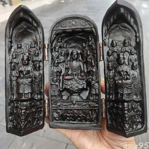 Buddha Statue Amitabha Platform Guanyin Western Sansheng Sankai Box - Picture 1 of 11