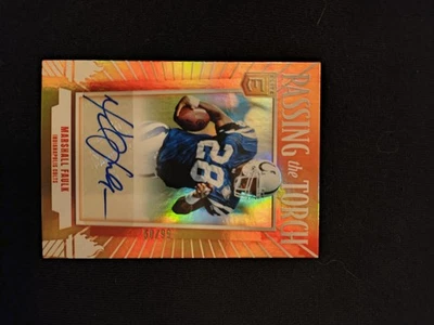 Panini Donruss Elite 2025 - Marshall Faulk - Passing the Torch Auto/99 - Salón de la fama 🔥 Foto 1 de 4