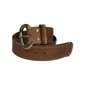 Cintura Linea Pelle Collection marrone vera pelle fatta a mano taglia S, Stl# LP070420 - Foto 1 di 13