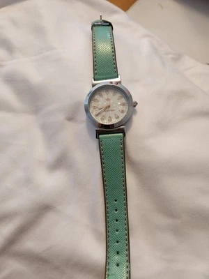 Relógio feminino Premier Designs PP1287 35mm com pulseira reversível marrom e verde - Imagem 1 de 3