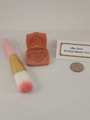 Too Faced Love Flush Blush BABY LOVE Travel Size + Pink Flatbuki Brush Set - Image 1 of 4