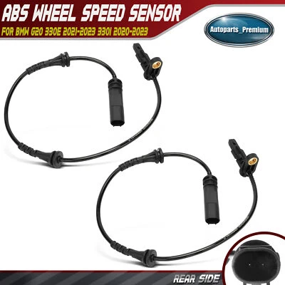 Sensor de velocidad de rueda ABS para conductor trasero y pasajero 2 piezas para BMW 330e 2021-2023 330i Foto 1 de 4