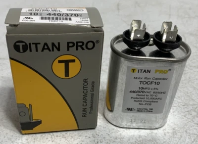 RULAND Titan Pro TOCF10 Motor Run Capacitor 440/370V 60/50 Hz 10 MFD
