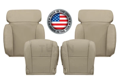 Cubierta de asiento delantero perforada de cuero sintético tostado para Lexus GS300 GS350 2006-2011 Foto 1 de 4