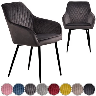 Esszimmerstühle Samt Esszimmerstuhl Küchen Wohnzimmer Stuhl Set Küchenstuhl - Bild 1 von 4