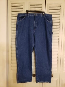 Dickies Men's Relaxed Fit Carpenter Denim Blue Jeans 44x32 1993SNB - Picture 1 of 8