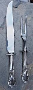American Classic by Easterling, Sterling Silver 2-piece Carving Knife & Fork Set - Picture 1 of 7