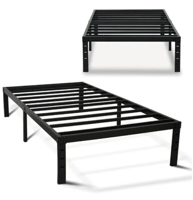Marco de cama doble Vebreda, marco de cama de plataforma de metal de 14 pulgadas con alta resistencia Foto 1 de 4