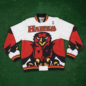 1995-96 Atlanta Hawks NBA Mitchel l& Ness Men's Authentic Warm Up Jacket - Picture 1 of 5