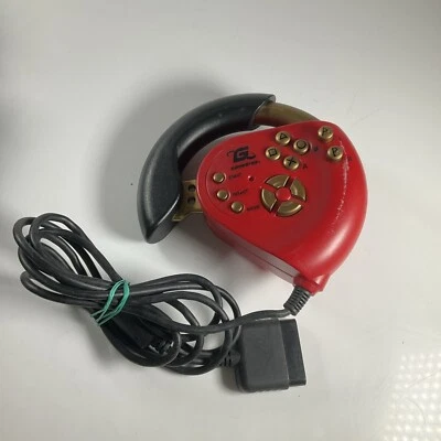 Radica Gamester PlayStation 1 PS1 Formula Racer Steering Wheel Controller Red - Image 1 of 4
