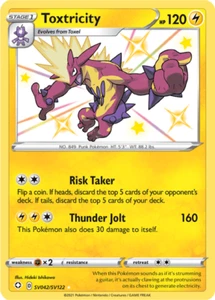 Pokémon TCG Toxtricity SV042/SV122 Shiny Holo Rare Shining Fates NM/M - Picture 1 of 1