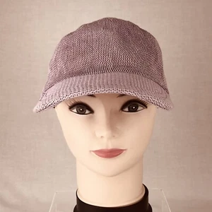 Damen Baseball Cap Mütze helllila komplett Mesh gebogener Schirm verstellbar hinten - Bild 1 von 7