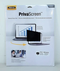 Fellowes 19" Standard-PrivaScree Blackout Privacy Filter #3986 - Picture 1 of 5