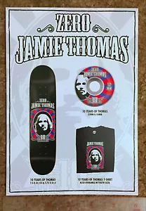 JAMIE THOMAS INVISIBLE ZERO FALLEN SKATEBOARD 10 YRS XL POSTCARD CATALOG POSTER - Picture 1 of 2