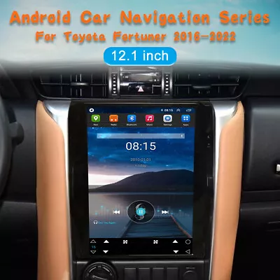 4+64G Android 13 Car Stereo Player for Toyota Fortuner 2016-2022 12.1"HD GPS DSP - Image 1 of 4