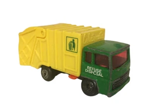 1979 MATCHBOX LESNEY SUPERFAST GREEN #36 REFUSE DISPOSAL TRUCK - FREE SHIPPING  - Picture 1 of 11